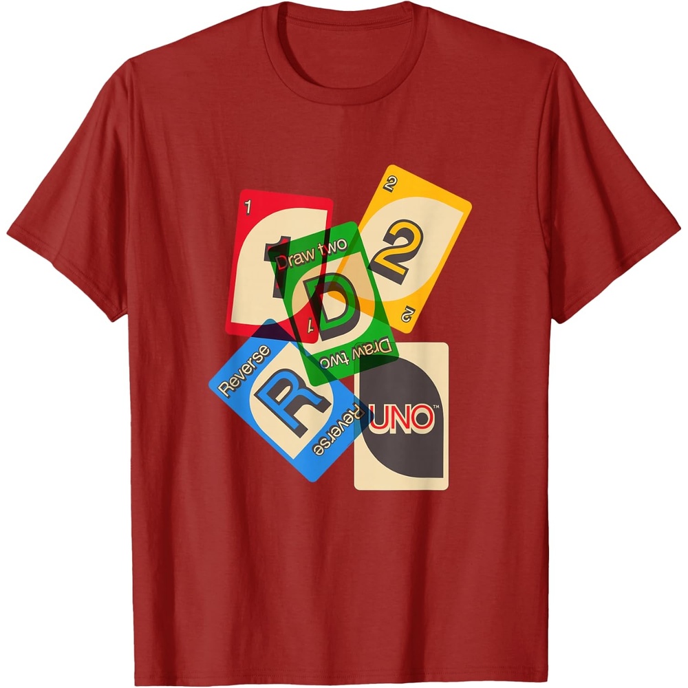 image:imageUNO Vintage Game Night TShirtCranberry Red