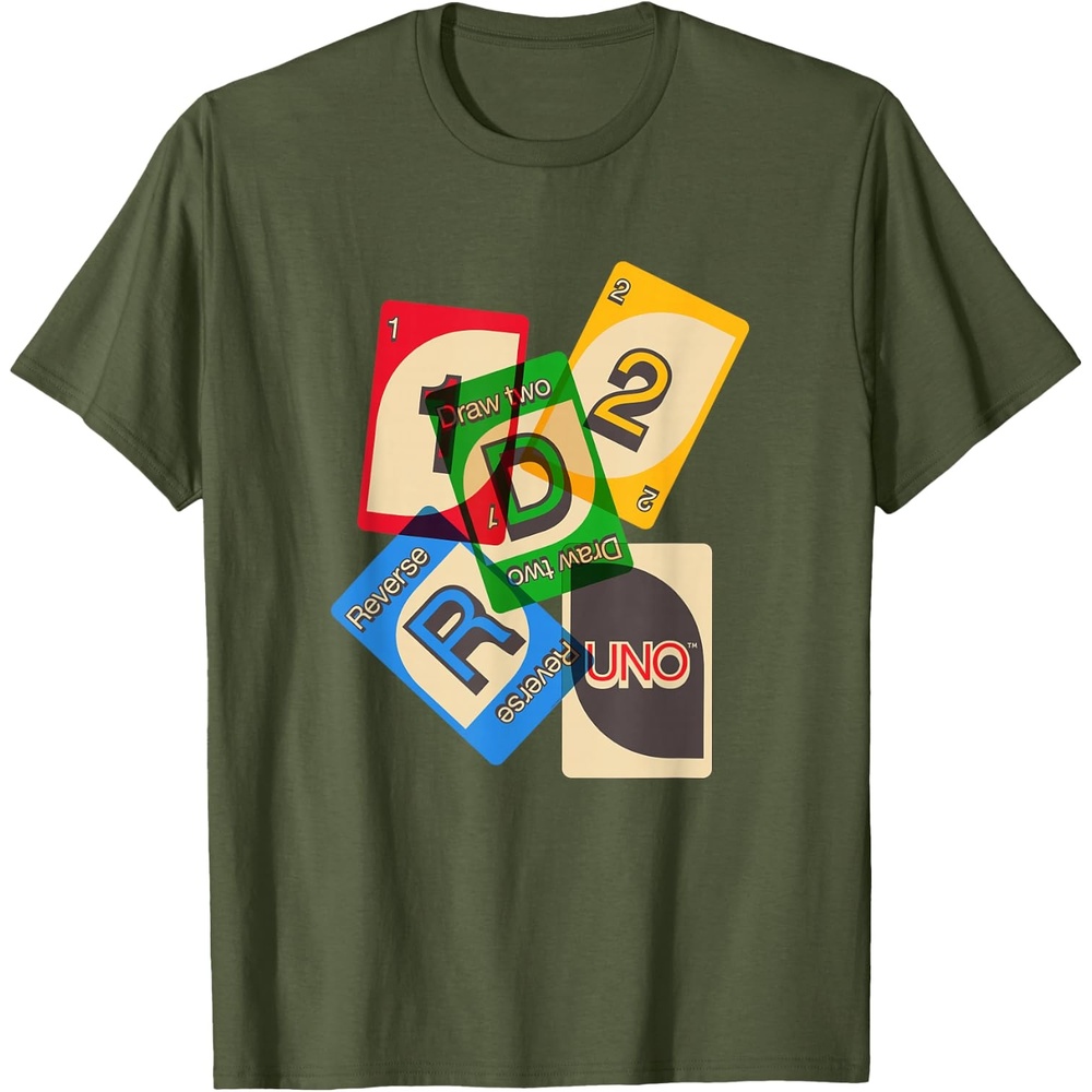 image:imageUNO Vintage Game Night TShirtOlive Green