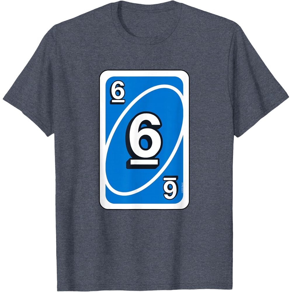 image:imageUno Halloween Blue 6 Card TShirtHeather Blue