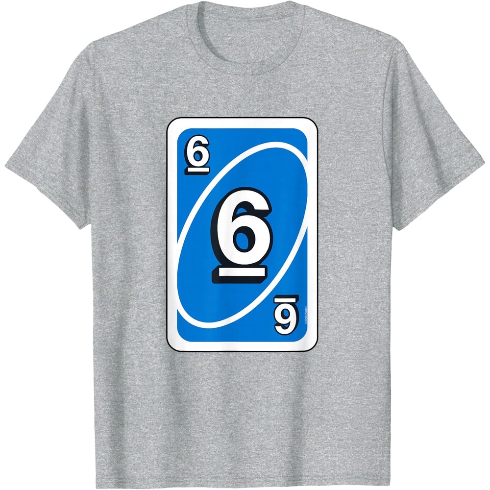 image:imageUno Halloween Blue 6 Card TShirtHeather Grey
