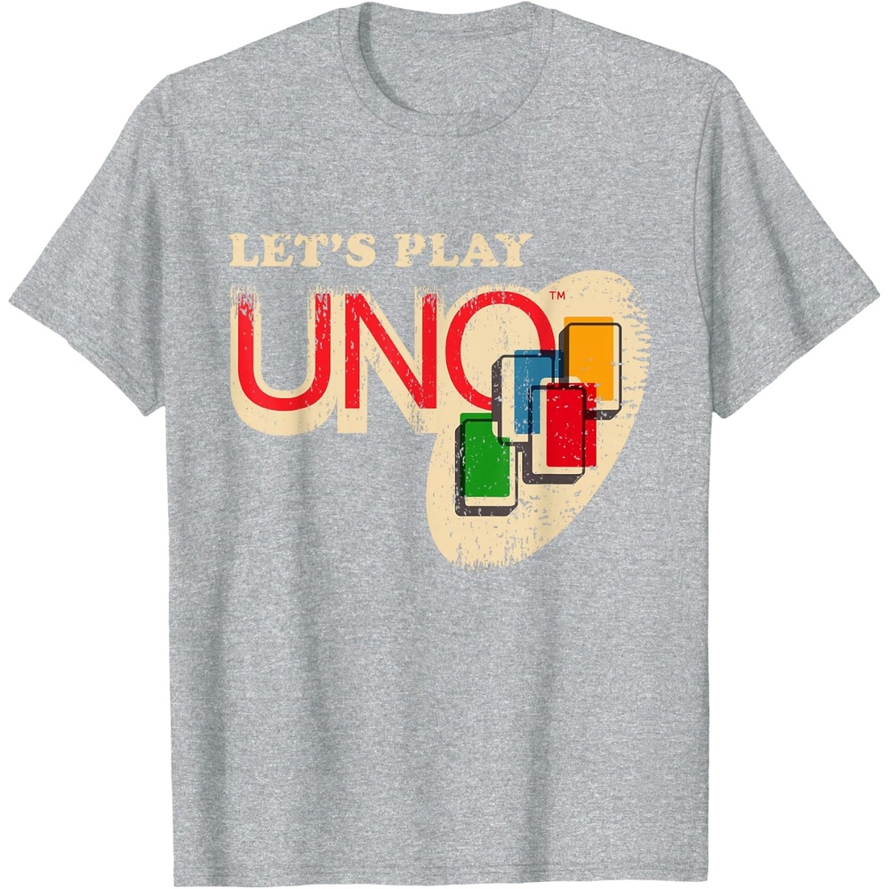 image:imageVintage Lets Play UNO TShirtHeather Grey
