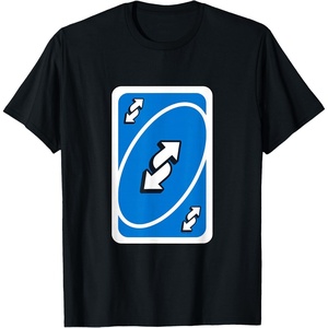 UNO – Blue Reverse T-Shirt(Black)