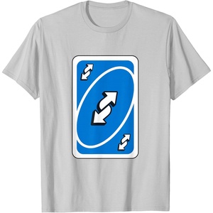 UNO – Blue Reverse T-Shirt(Silver Grey)
