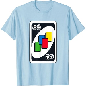 UNO – Draw Four T-Shirt(Baby Blue)
