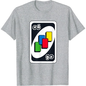 UNO – Draw Four T-Shirt(Heather Grey)