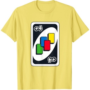 UNO – Draw Four T-Shirt(Lemon Yellow)