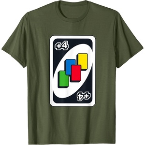 UNO – Draw Four T-Shirt(Olive Green)