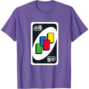 UNO – Draw Four T-Shirt(Purple Heather)