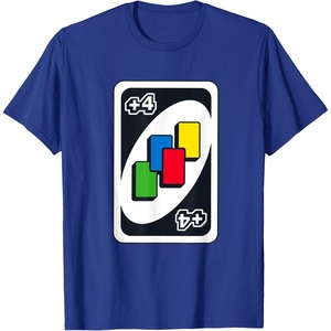 UNO – Draw Four T-Shirt(Royal Blue)