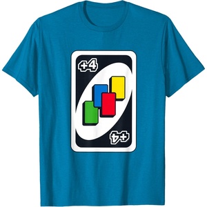 UNO – Draw Four T-Shirt(Sapphire Blue)