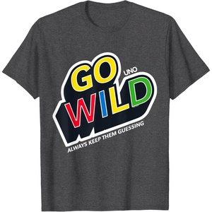 UNO – Go Wild T-Shirt(Dark Heather Grey)