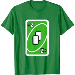 UNO – Green Draw Two Card T-Shirt(Kelly Green)