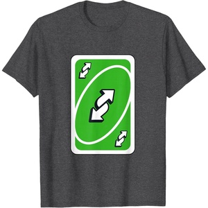 UNO – Green Reverse T-Shirt(Dark Heather Grey)