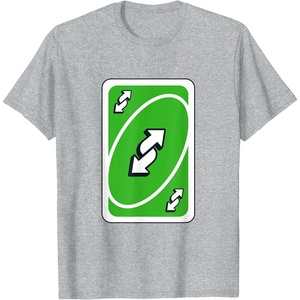 UNO – Green Reverse T-Shirt(Heather Grey)