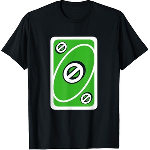 UNO – Green Skip Card T-Shirt(Black)