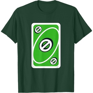 UNO – Green Skip Card T-Shirt(Dark Green)