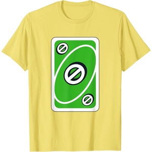 UNO – Green Skip Card T-Shirt(Lemon Yellow)