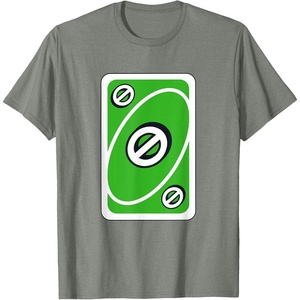 UNO – Green Skip Card T-Shirt(Olive Heather)