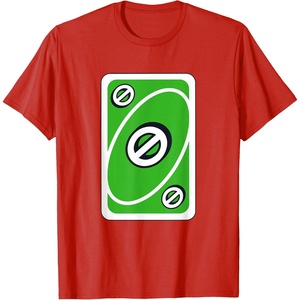 UNO – Green Skip Card T-Shirt(Red)