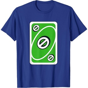UNO – Green Skip Card T-Shirt(Royal Blue)