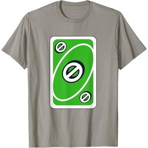 UNO – Green Skip Card T-Shirt(Slate Grey)