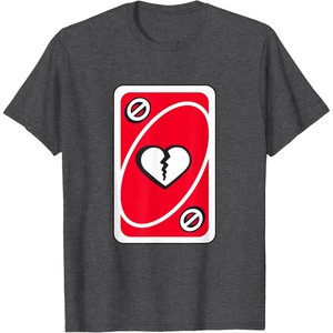 UNO – Heart Skipping for You Valentine’s Day T-Shirt(Dark Heather Grey)
