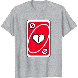 UNO – Heart Skipping for You Valentine’s Day T-Shirt(Heather Grey)