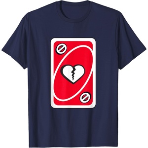 UNO – Heart Skipping for You Valentine’s Day T-Shirt(Navy Blue)