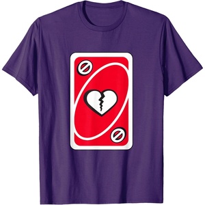 UNO – Heart Skipping for You Valentine’s Day T-Shirt(Purple)