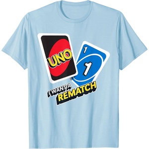 UNO – I Want a Rematch T-Shirt(Baby Blue)