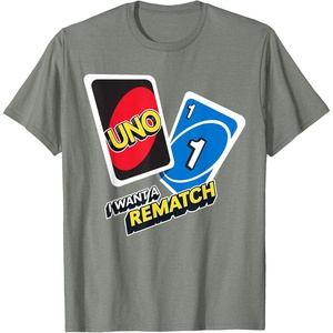 UNO – I Want a Rematch T-Shirt(Olive Heather)