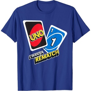 UNO – I Want a Rematch T-Shirt(Royal Blue)