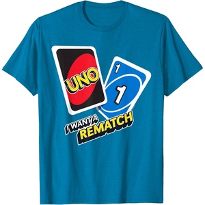 UNO – I Want a Rematch T-Shirt(Sapphire Blue)