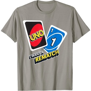 UNO – I Want a Rematch T-Shirt(Slate Grey)