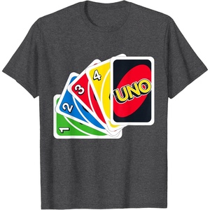 UNO – Let’s Play! T-Shirt(Dark Heather Grey)