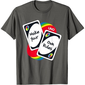 UNO – Make Your Own Rules T-Shirt(Asphalt Grey)