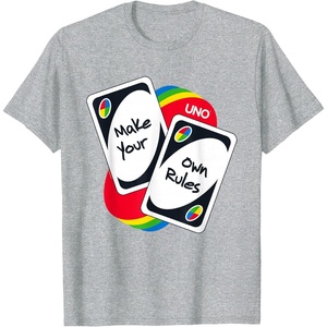UNO – Make Your Own Rules T-Shirt(Heather Grey)