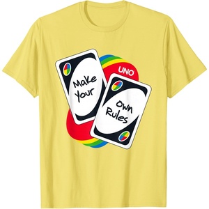 UNO – Make Your Own Rules T-Shirt(Lemon Yellow)