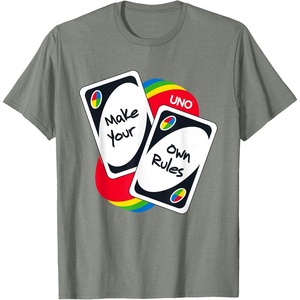 UNO – Make Your Own Rules T-Shirt(Olive Heather)