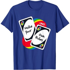 UNO – Make Your Own Rules T-Shirt(Royal Blue)