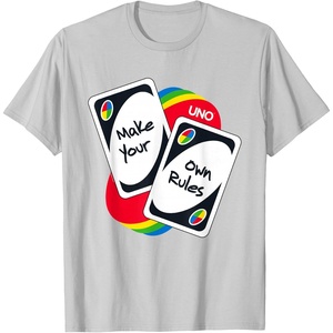 UNO – Make Your Own Rules T-Shirt(Silver Grey)