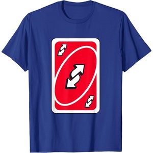 UNO – Red Reverse Card T-Shirt(Royal Blue)