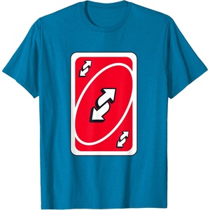 UNO – Red Reverse Card T-Shirt(Sapphire Blue)