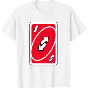 UNO – Red Reverse Card T-Shirt(White)