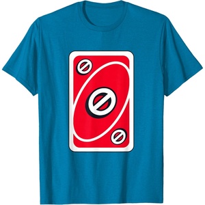 UNO – Red Skip Card T-Shirt(Sapphire Blue)