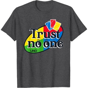 UNO – Trust No One T-Shirt(Dark Heather Grey)