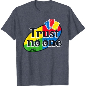UNO – Trust No One T-Shirt(Heather Blue)