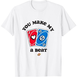 UNO – Valentine’s Day You Make My Heart Skip a Beat T-Shirt(White)