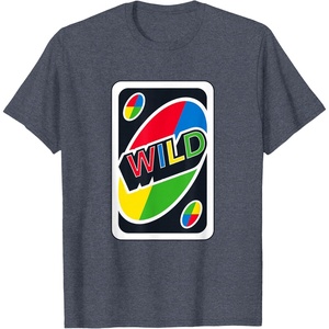 UNO – Wild Card T-Shirt(Heather Blue)