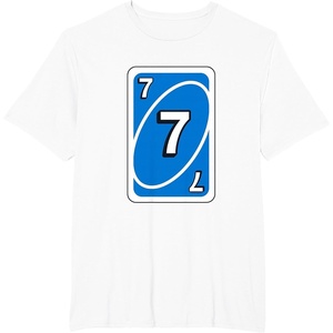 UNO Halloween Blue 7″ Card T-Shirt(White)
